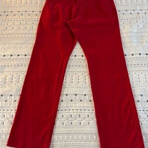 Express Red Chinos Straight-Leg Pants (31x30)